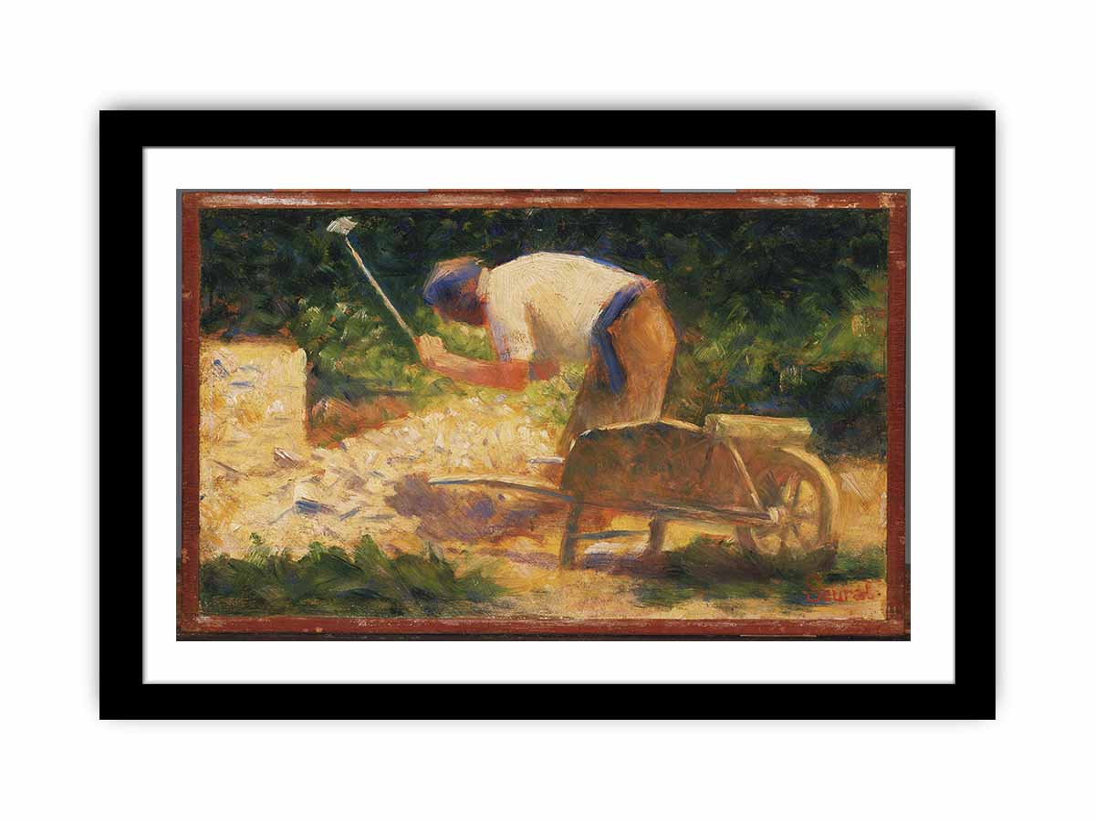 Stone Breaker and Wheelbarrow, Le Raincy