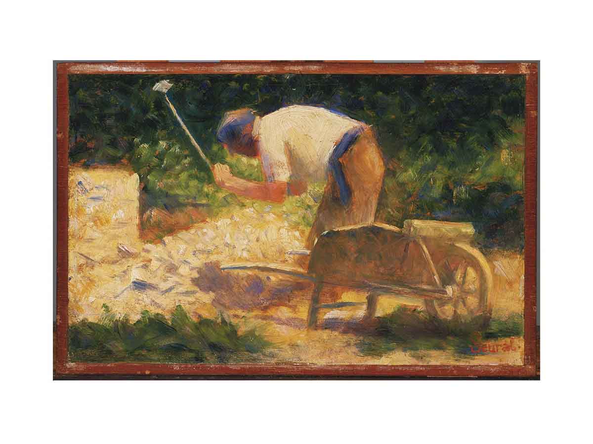 Stone Breaker and Wheelbarrow, Le Raincy