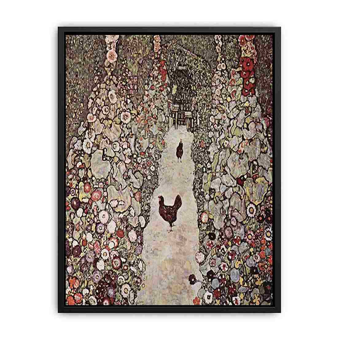 Garden with Roosters by Gustav Klimt