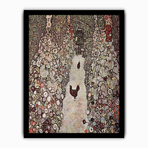Garden with Roosters by Gustav Klimt
