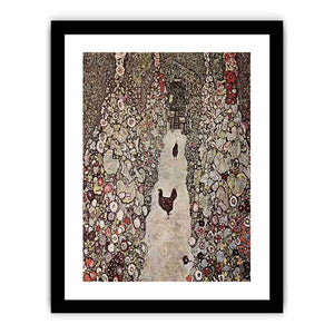 Garden with Roosters by Gustav Klimt