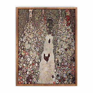 Garden with Roosters by Gustav Klimt