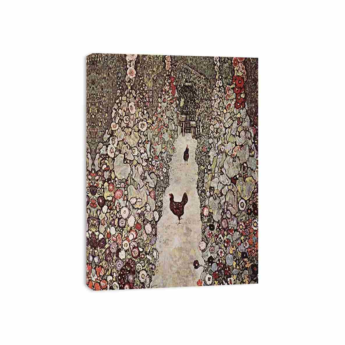 Garden with Roosters by Gustav Klimt