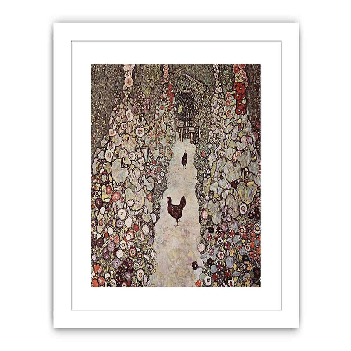 Garden with Roosters by Gustav Klimt