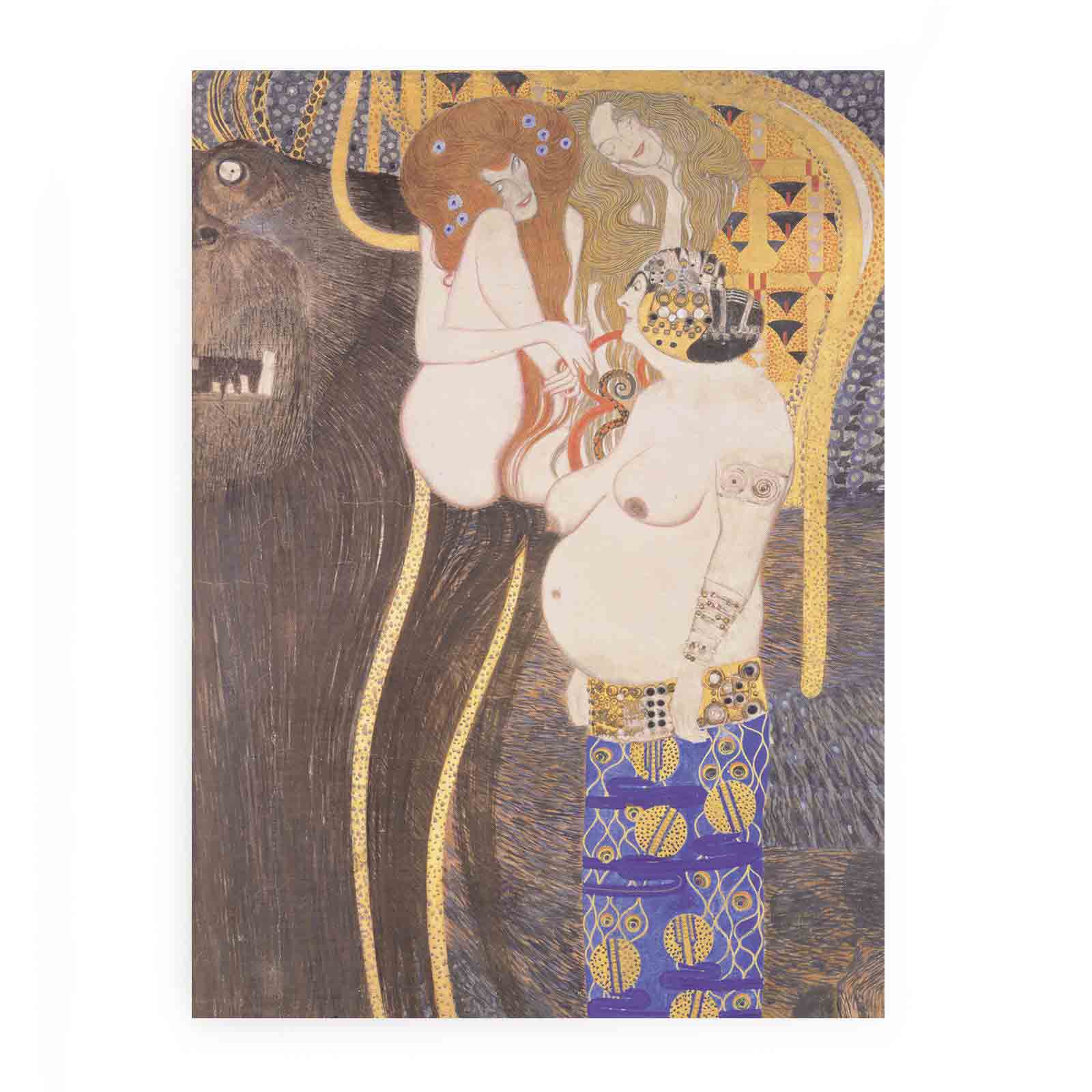 Hostile Forces Detail from the Bethoven Frieze 1902
