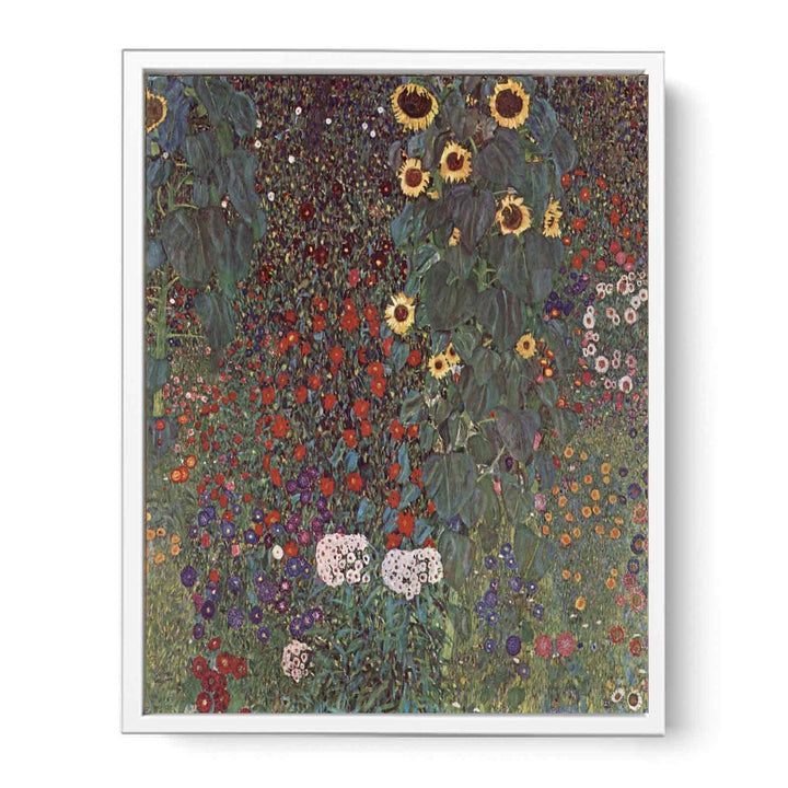 Cottage Garden with Sunflowers