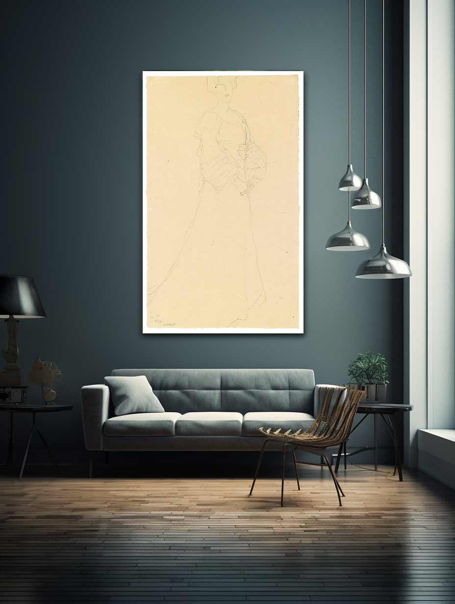 Stehende Dame Nach Rechts (Standing Lady Turned To The Right)