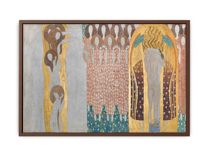 The Beethoven Frieze The Longing for Happiness Finds Repose in Poetry. Right wall