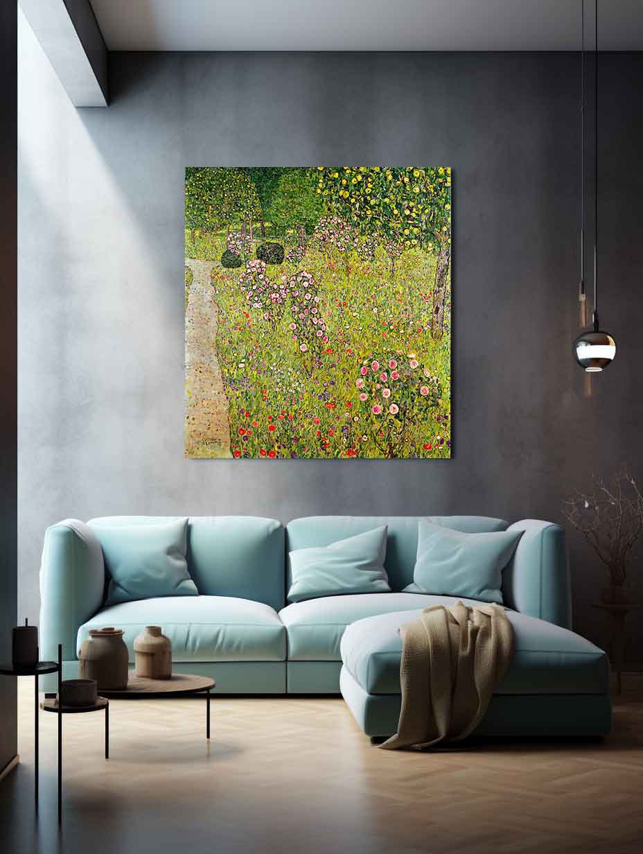 Fruit Garden With Roses