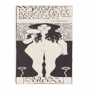 Drawing for Two Emblems for Ver Sacrum (Nuda Veritas) 1898
