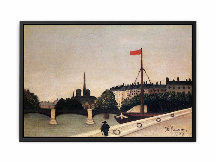 Notre Dame: View of the Ile Saint-Louis from the Quai Henri IV
