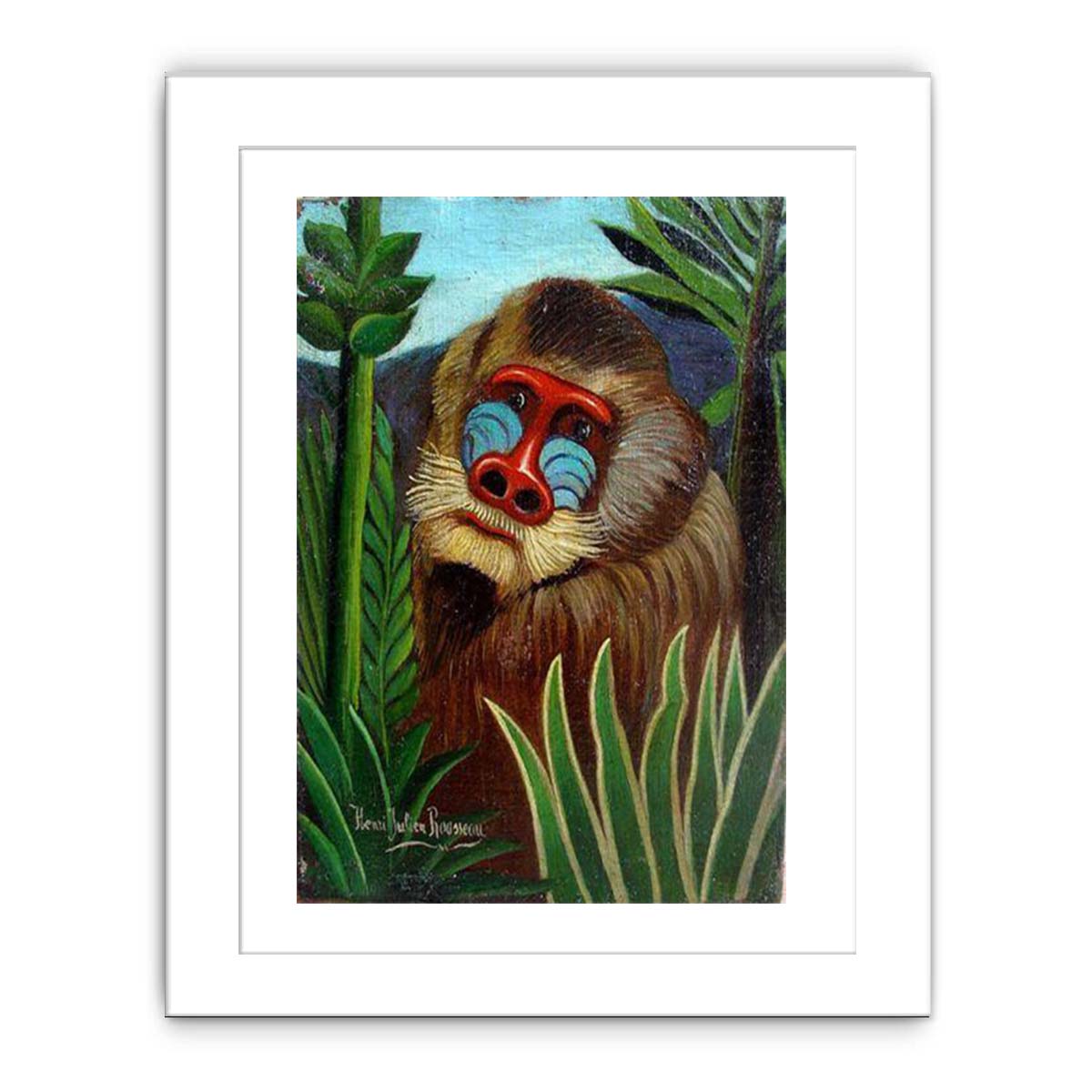 Mandrill in the Jungle