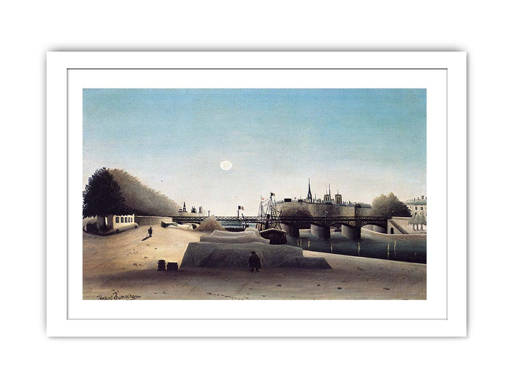 A View of the Ile Saint Louis from Port Saint Nicolas Evening