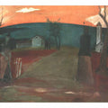 Landscape at Nightfall Evening