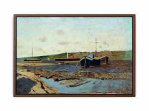 Volga. Barges.