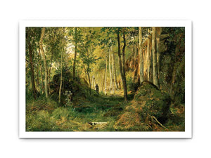 Landscape with a hunter. Valaam Island