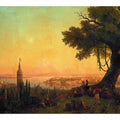 View of Constantinople by evening light