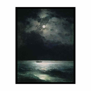 The Black Sea at night