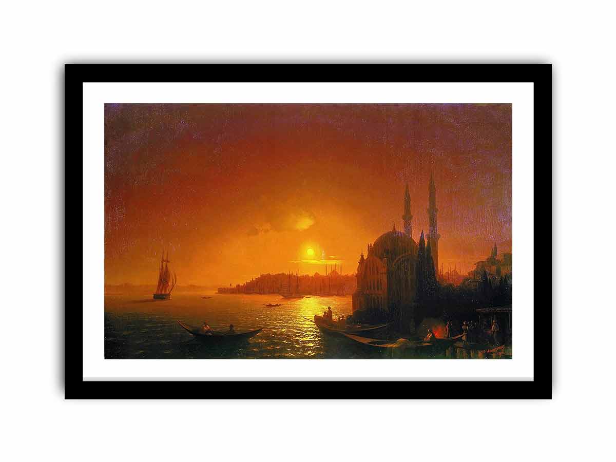 View of Constantinople by moonlight.