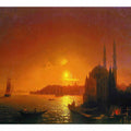 View of Constantinople by moonlight.