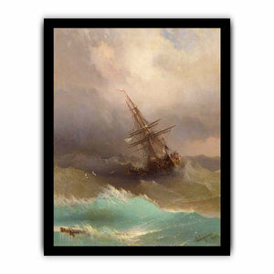 Ship in the Stormy Sea