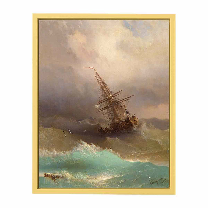 Ship in the Stormy Sea