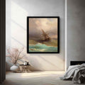 Ship in the Stormy Sea