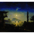 Moon night on the Crimea. Gurzuf.