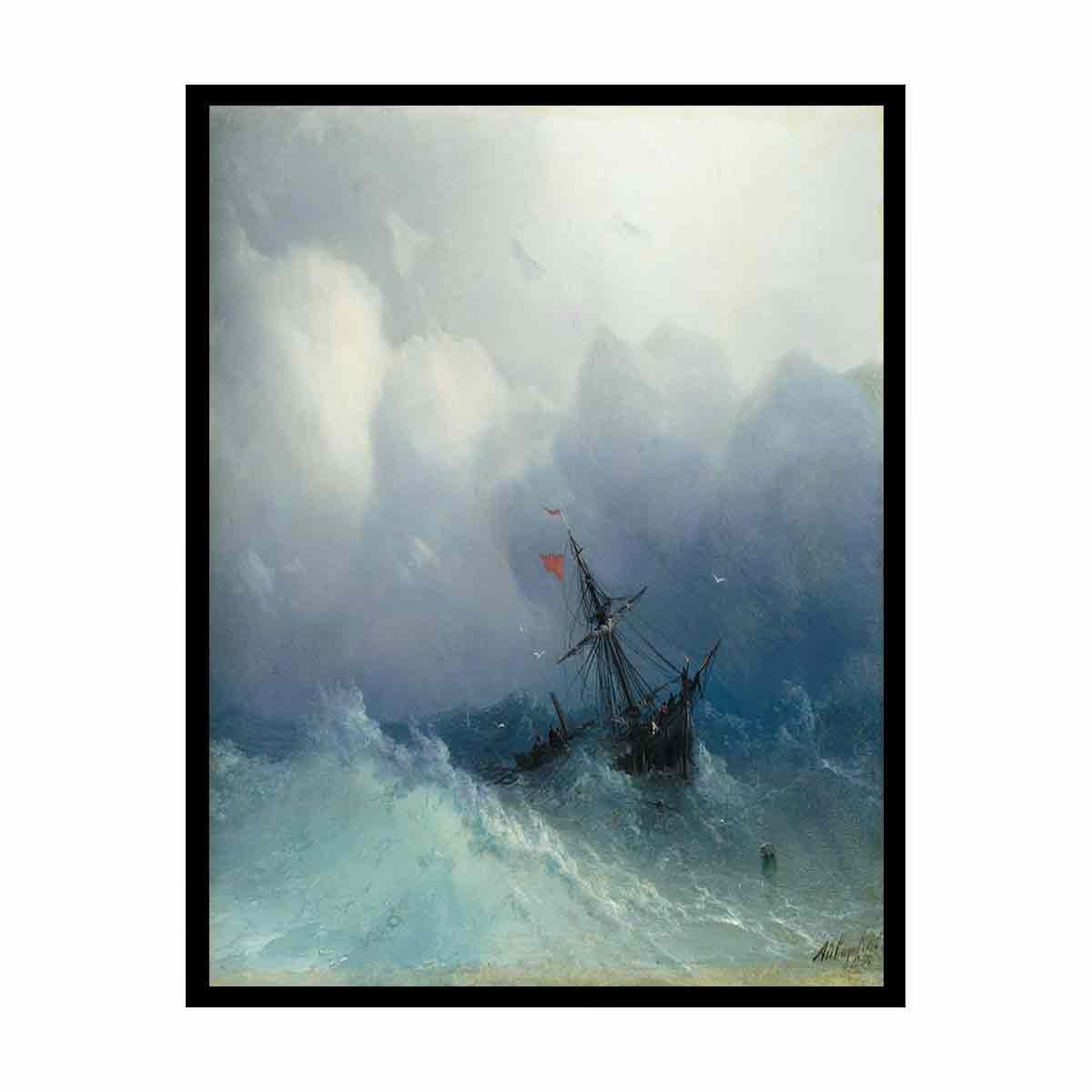 Shipwreck on Stormy Seas
