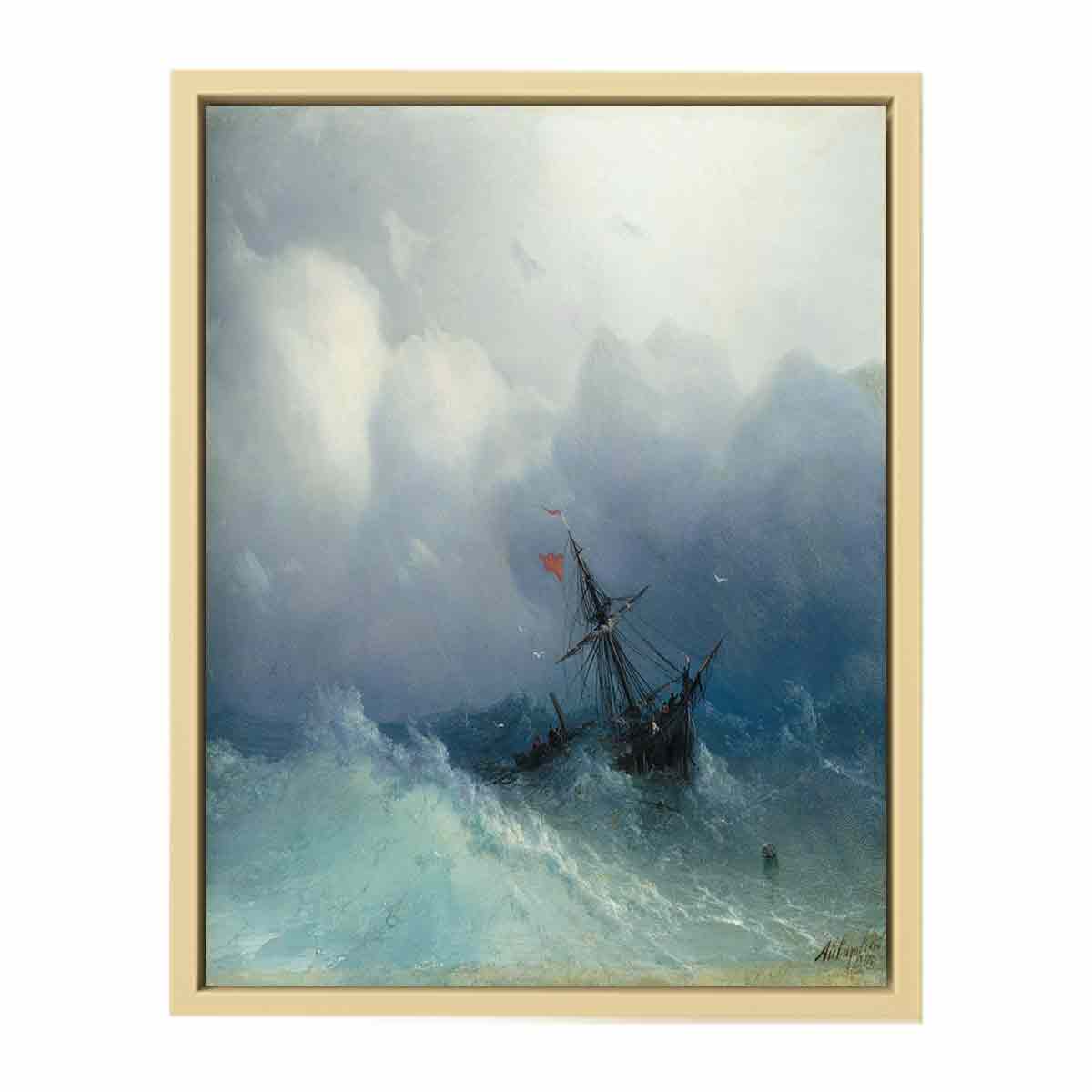 Shipwreck on Stormy Seas