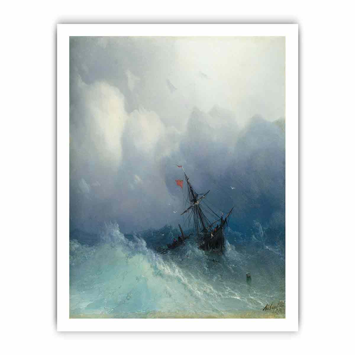 Shipwreck on Stormy Seas