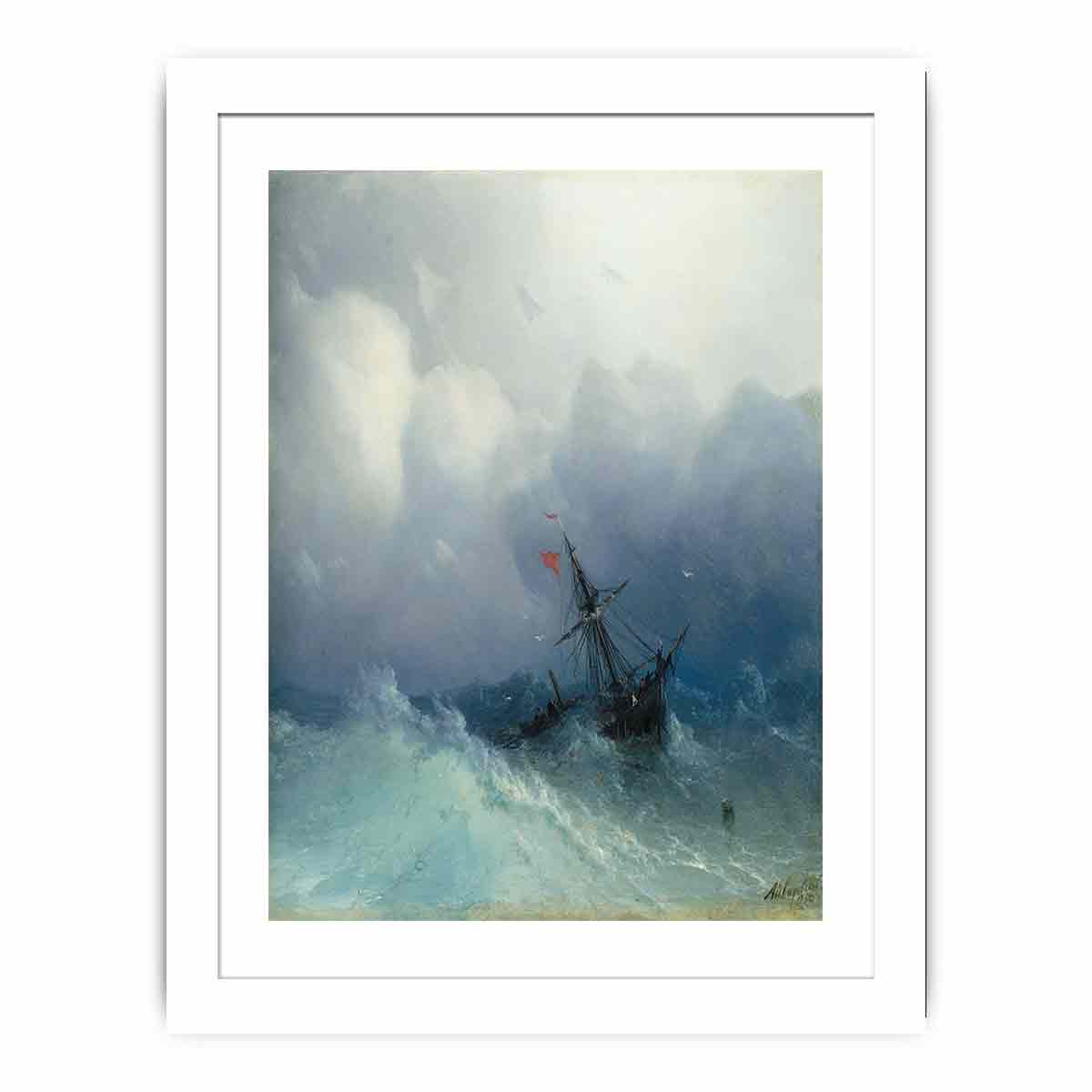 Shipwreck on Stormy Seas
