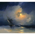 Storm at Sea on a Moonlit Night