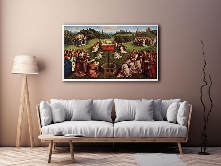 The Ghent Altarpiece- Adoration of the Lamb 1425-29