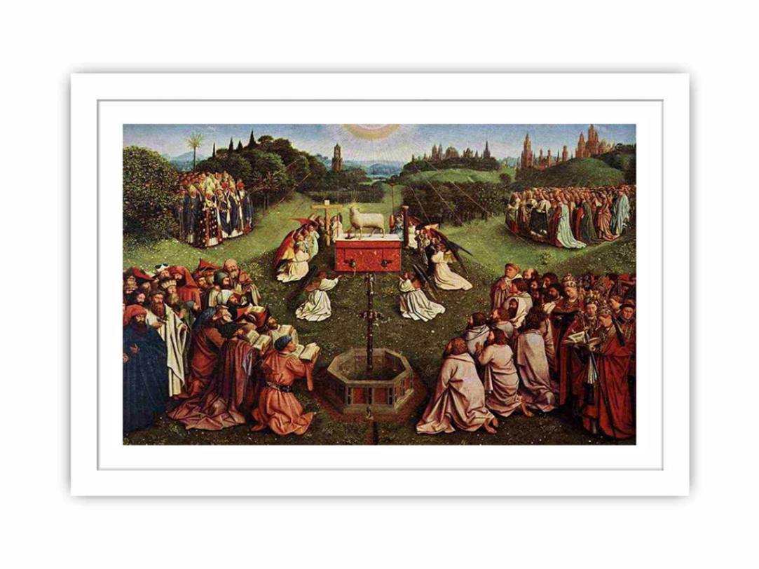 The Ghent Altarpiece- Adoration of the Lamb 1425-29