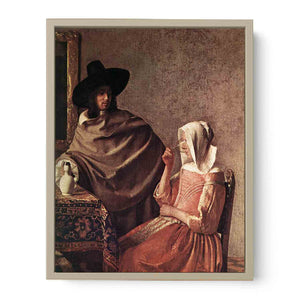 A Lady Drinking and a Gentleman (detail)