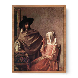 A Lady Drinking and a Gentleman (detail)