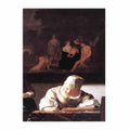 Lady Writing a Letter with Her Maid (detail)