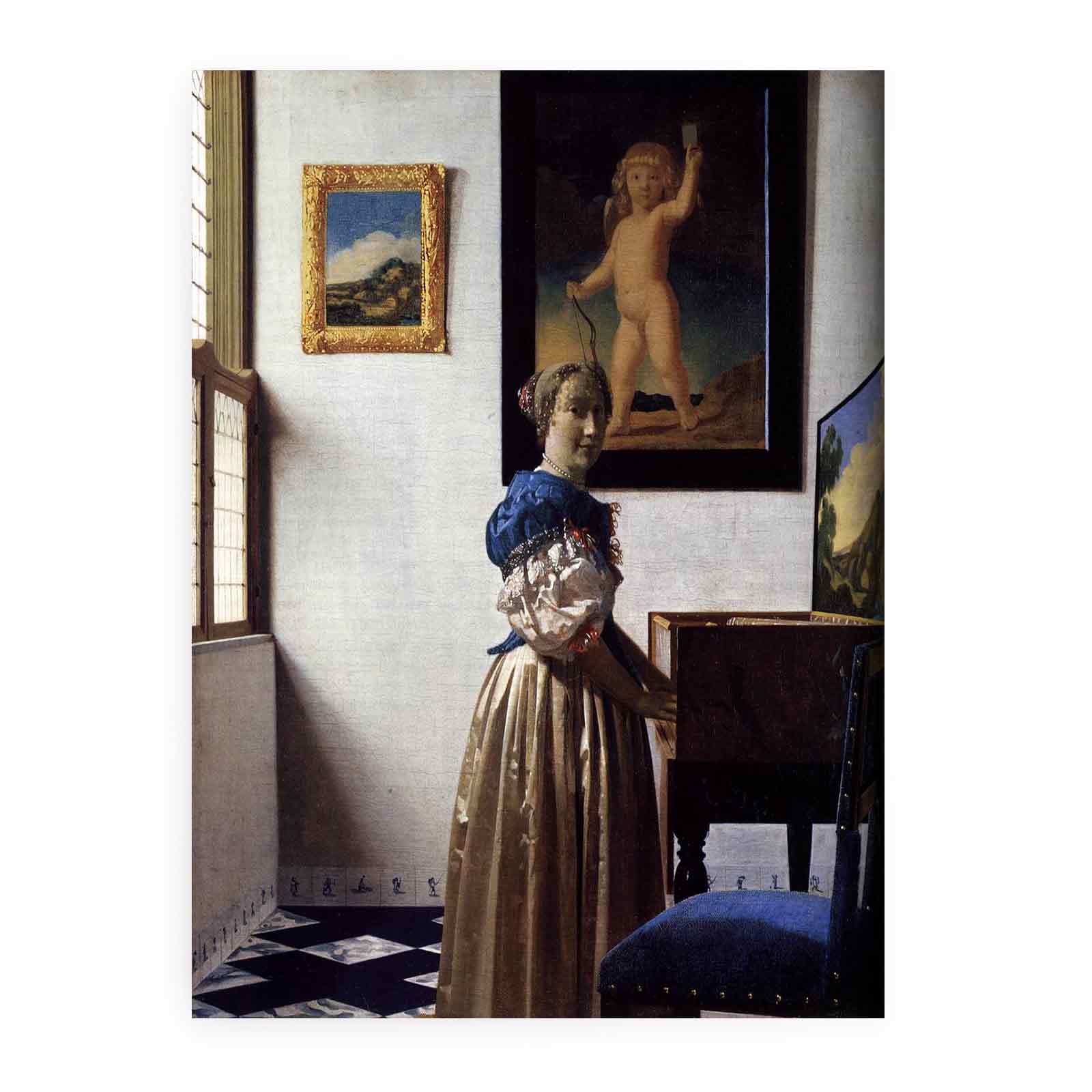 Lady Standing at a Virginal