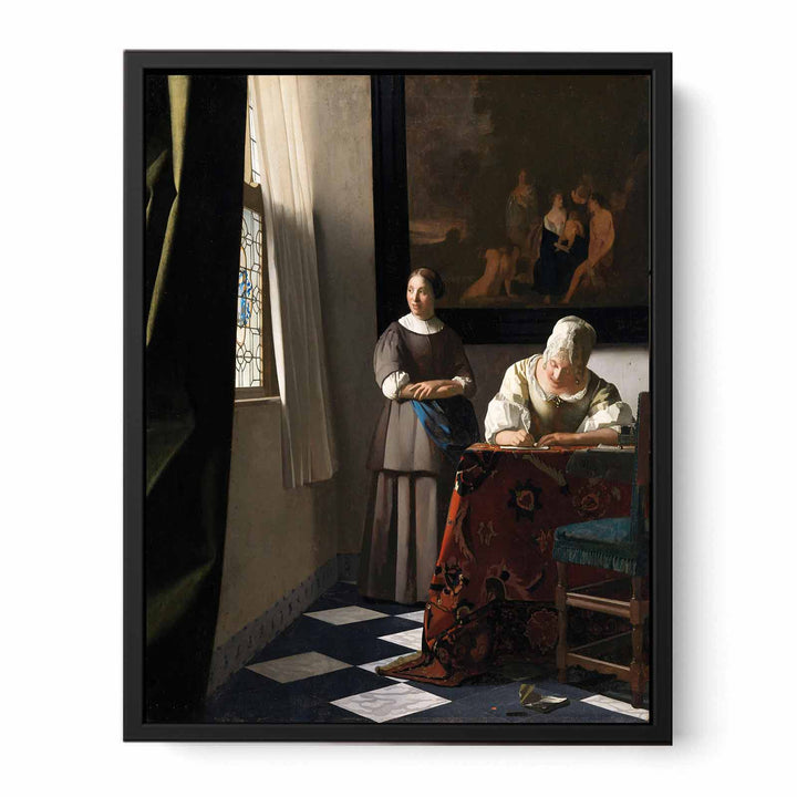 Woman Writing a Letter, with her Maid