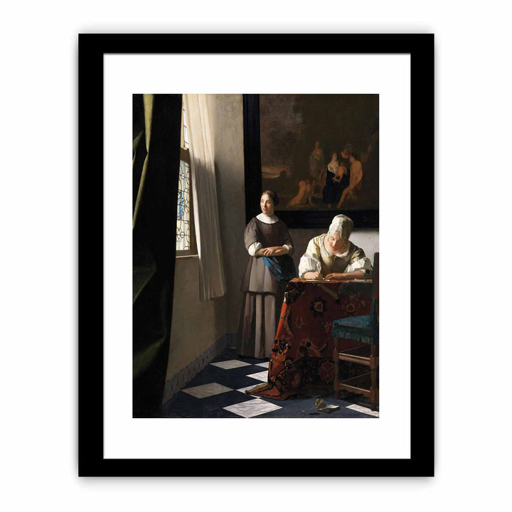 Woman Writing a Letter, with her Maid