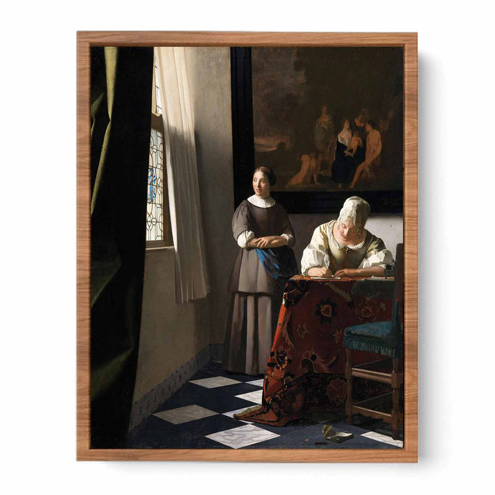 Woman Writing a Letter, with her Maid