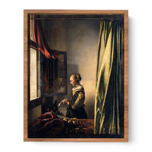 Girl Reading a Letter by an Open Window