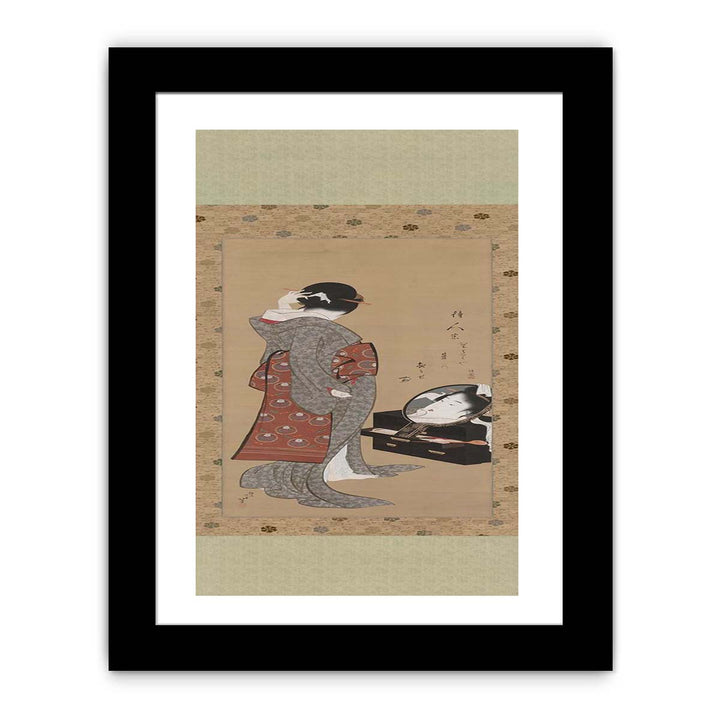 Woman Looking at Herself in a Mirror