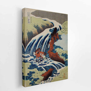 Waterfall Yoshino in Yamato province where Yoshitne washed his horse