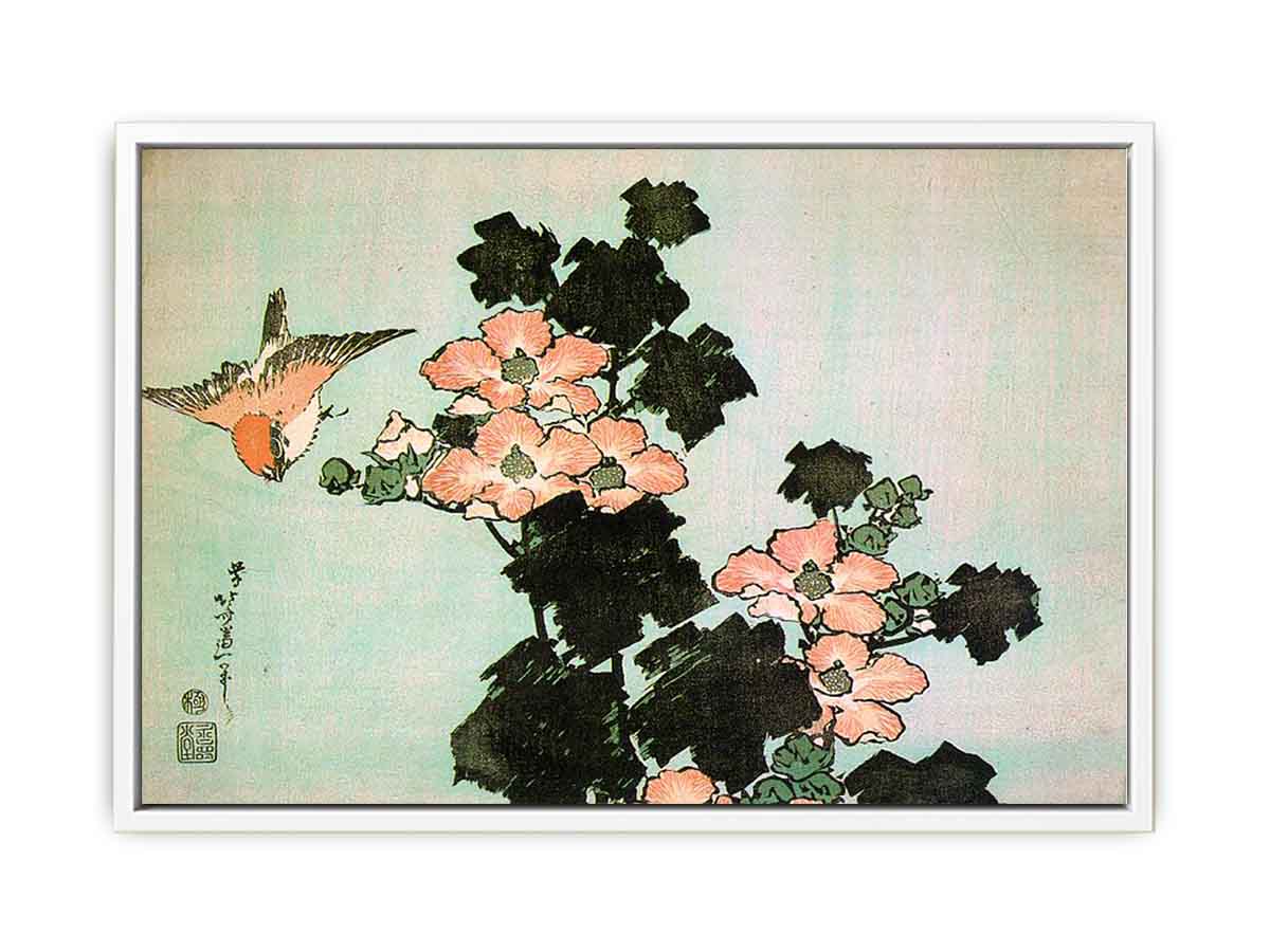 Hibiscus and Sparrow