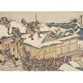 The ronin attack the principal gate of Kira's mansion