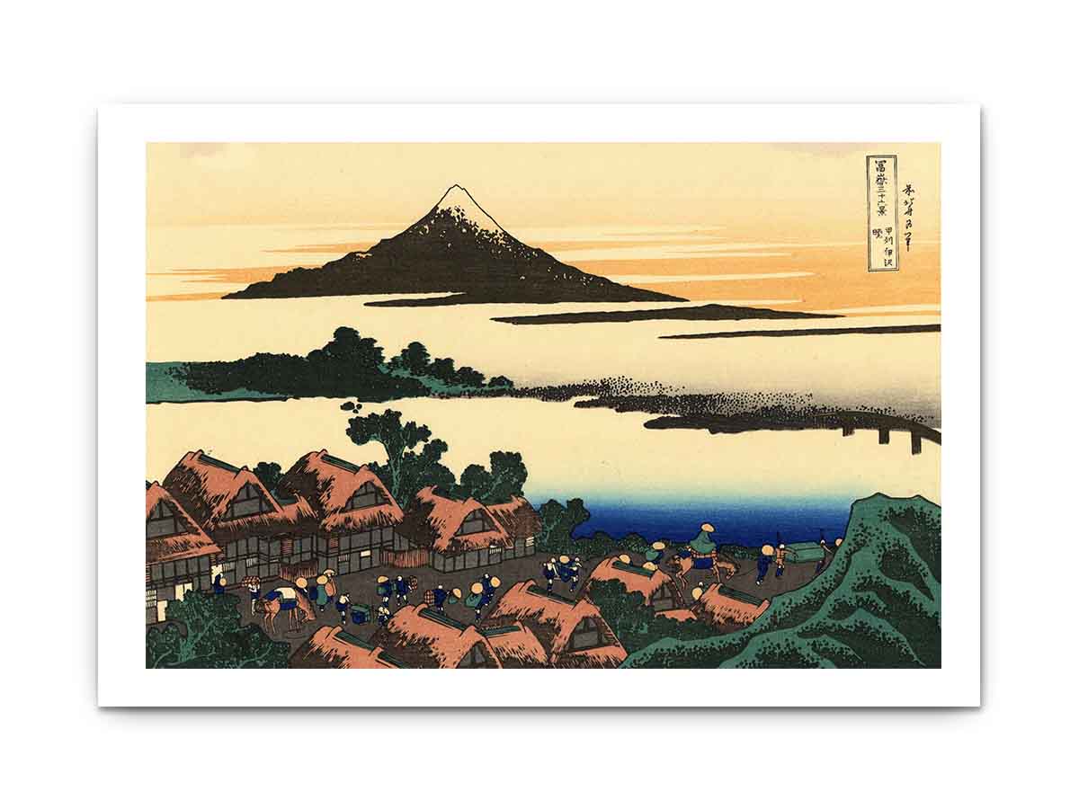 Dawn at Isawa in the Kai province
