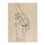Drawing of Man Resting on Axe and Carrying Part of Tree Trunk on His Back artwork preview