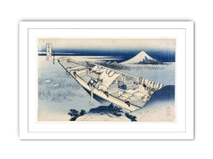 View of Fuji from a Boat at Ushibori